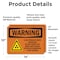 Signmission Radiation & Laser Sign, 10 in H x 14 in W, Vinyl Decal, Rectangle OS-2PACK-WS-D-1014-L-12953 - alternate 4